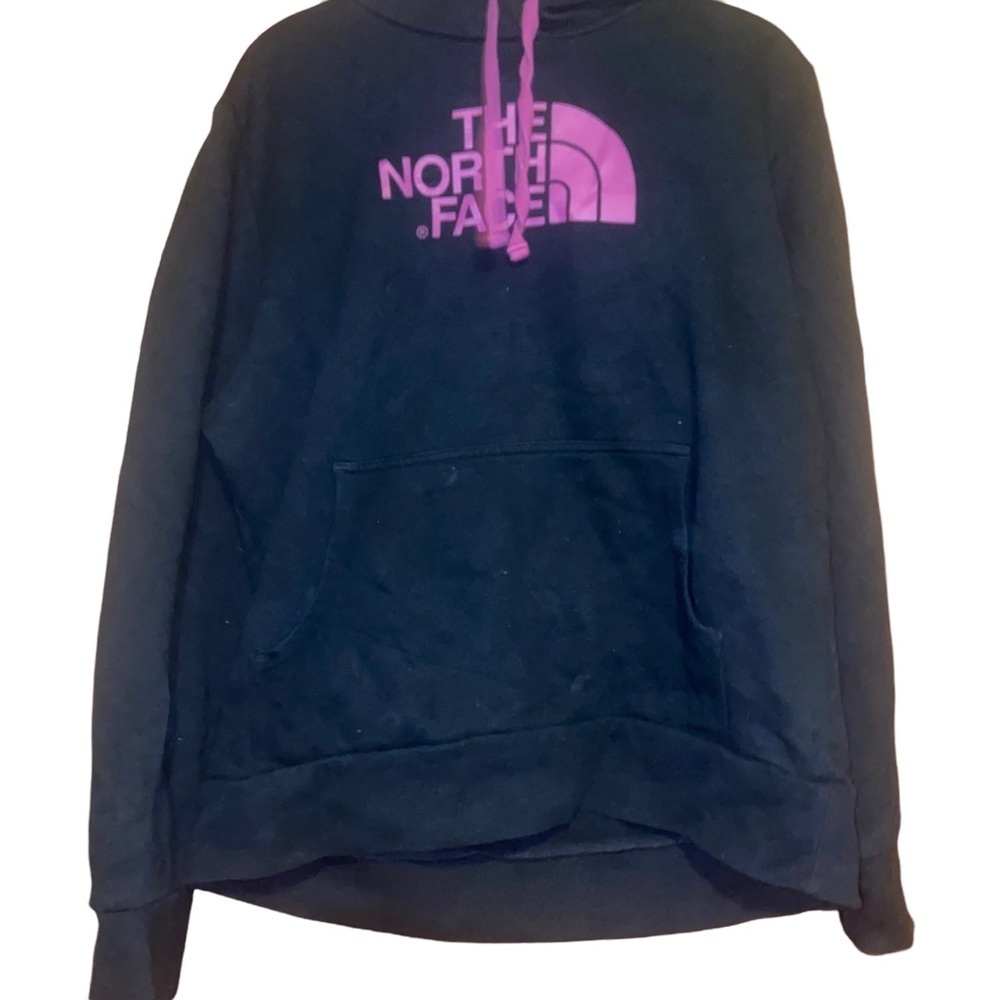 𝅺Women north face black pink hoody hoodie XL